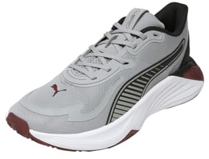 Puma Unisex Pwr Hybrid TrCross Trainer, Gray Echo-Rubin-schimmerndes Puma Schwarz, 39 EU