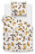 Zo!Home Flanell Bettwäsche 135x200 cm Castagno White Igel Früchte Blätter Herbst