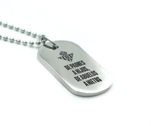 Placa Oficial acero Real Betis De padres a hijos, de abuelos a nietos