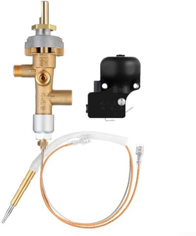 Lecreatekit Kit de réparation de sécurité pour chauffage de terrasse à gaz, thermocouple et interrupteur inclinable