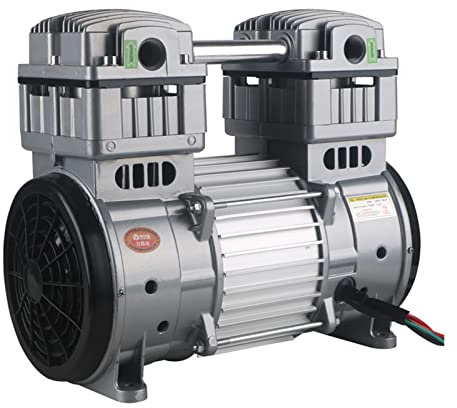 Vacuum Pump 1200W/1500W Portable Air Compressor For Dental Woodworking Home Repair Low Noise Oil-free Air Compressor Powerful Copper Motor Superior Comfort and Portability(1200w)