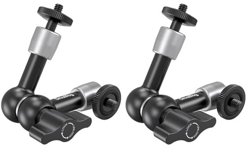 SMALLRIG 5,5 Zoll Magic Arm 2er Pack, Gelenkhalterung mit Einstellbarer Reibungsarmhalterung mit 1/4-20 Gewindeschraube, für Kameramonitor/LED Licht Setup - 5316