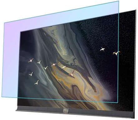 JQZWXX 50-75Inch Anti Glare TV Screen Protector, Anti Blue Light Matte Film Indoor Outdoor, Reduction Glare and Reflections for TV LCD, LED, OLED, QLED, 4K, HDTV,75in1682x966mm