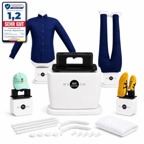 Stiratrice automatica per camicie – Stirare senza ferro – Asciugatura rapida 10–15 min – Per camicie e pantaloni – Dispositivo compatto ad aria calda