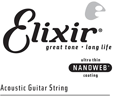Elixir® Strings Acoustic 80/20 Bronze Single String with NANOWEB® Coating (.059)