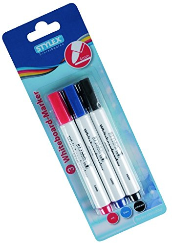 STYLEX 32785 Whiteboardmarker, 3-er Blisterkarte
