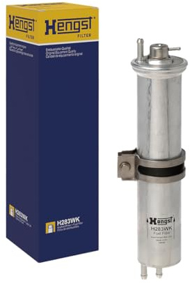 HENGST - Kraftstofffilter H283WK - Hochwertiger Kraftstoff-Leitungsfilter für KFZ - Entfernt Staub und Schmutz aus Otto- oder Dieselmotoren - Schützt das Einspritzsystem