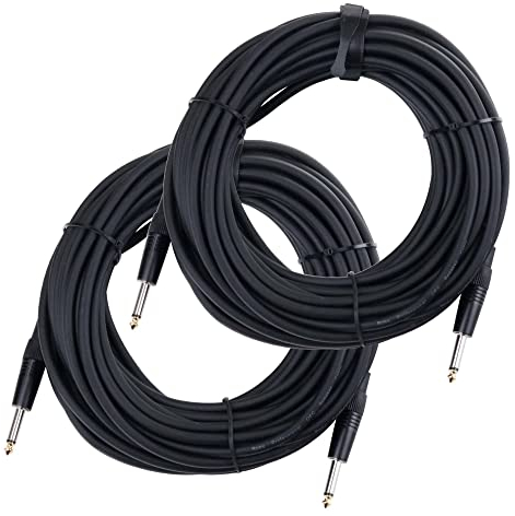 Pronomic BOXJ-10 Lautsprecherkabel DJ PA Boxenkabel (Professionelles Boxenkabel, 6,3 mm Klinke, Länge 10m, säure- und ölfest, Spannzangen-Zugentlastung)