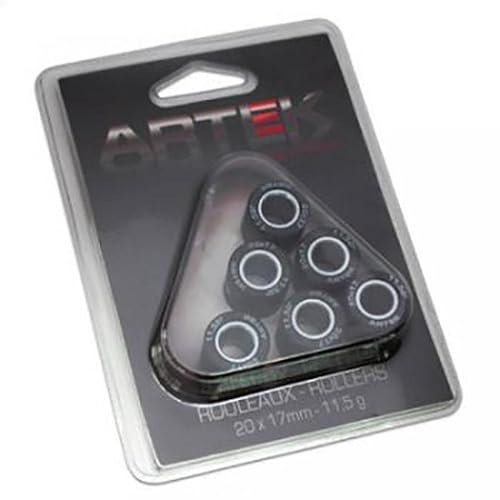 Galet rouleau de variateur Artek pour Scooter Peugeot 125 Satelis 2004 à 2020 20x17 11.5Grs Neuf