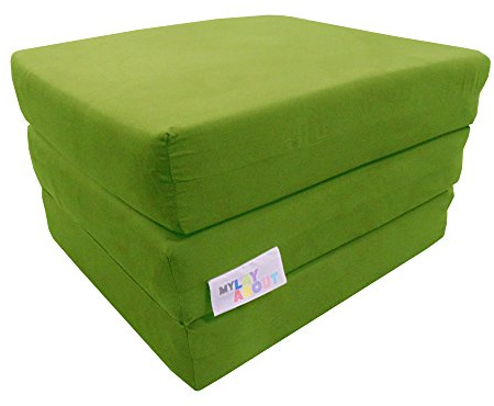 MyLayAbout Adult Z Bed Memory Foam Fold out/Chairbed/Mattress | 10 Colour | Single (Lime)