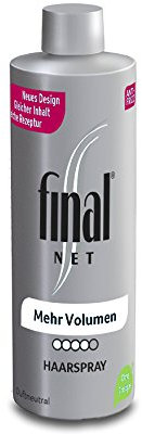 Final Net Haarspray Mehr Volumen Nachfüller - Dauerhaft Starker Halt - Duftneutral, 1er Pack (1x125ml)