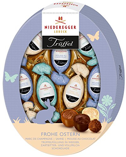 Niederegger - Frohe Ostern Trüffel-Eier Schokolade Pralinen - 9St/150g