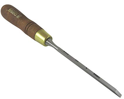Narex Scalpello in acciaio ceco per la lavorazione del legno, con manico in legno di carpino europeo, misure 6, 8, 10, 12, 16, 18, 20, 26, 30, 32, 40 e 50 mm, 811606-811650 (4 mm -5/32)