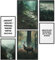 Papierschmiede® Mood Poster Set Mystic Forest, Bilder Wohnzimmer Deko Schlafzimmer, 2x DIN A4 und 4x DIN A5, Wald Fluss Hirsch Grün - ohne Rahmen