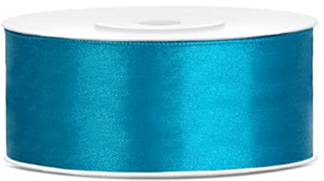 25 Meter Satinband Türkis Breite 38mm Schleifenband Satin Dekoband türkises Geschenkband Deko Band Hochzeit Geschenkverpackung türkise Schleife