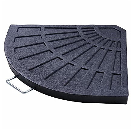 Greenfields Resin Parasol Base Weight - 14KG Outdoor Garden Patio Stand - Weatherproof with Metal Handle | Ideal for Cantilever and Banana Umbrella | Versatile, Sturdy & Durable Cross Baser (4 Pack)