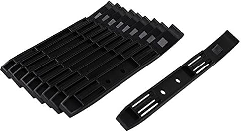 Lot de 5 paires de rails pour disque dur 3,5 à 5,25, Noir