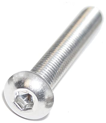 Flachrundkopfschrauben mit Innensechskant M6X20 6 Stück ISO 7380-1 A2 Edelstahl rostfrei Senkkopfschraube, Linsenkopfschraube