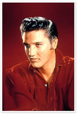 Elvis Presley I Poster 40 x 60 cm Rot Wandbilder Wanddeko