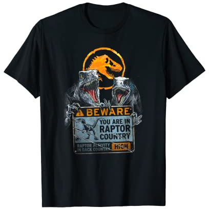 Jurassic World: Dominion Beware You Are In Raptor Country T-Shirt