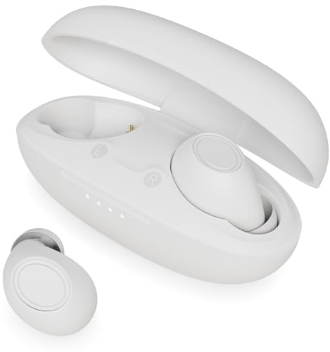 MAJORITY Biodegradable Wireless Earbuds, Bluetooth Earphones 5.3, 30H Playtime | Eco-Friendly Ear Buds With Fast Charging Case, Stereo Sound, Built-In Mic & In-Ear Headphones Tru Bio (White)