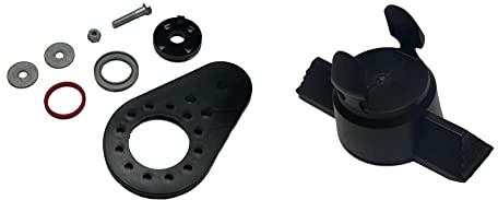Westfalia 921504608001 Halterblech Steckdose - einklappbar - für abnehmbare Anhängerkupplungen & Westfalia Verschluss-Stopfen 913183630121 für abnehmbare Anhängerkupplung