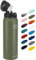 Fanhaw 1000ml Bottiglia Termica in Acciaio Inox con Cannuccia per Bambini, Uomini e Donne (Verde/Rosa)