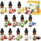 Arôme Alimentaire - 12 Gouttes de Saveur Flavour Drops Sans Calories pour Gâteaux Biscuits Crème Glacée, Cuisson, Cuisiner, Baume à Lèvres, Boissons, Fabrication de Savon - Soluble dans Eau et Huile