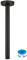 Lordear Shower Arm 8 Inch Matte Black Ceiling Mount Shower Arm and Flange,8” Shower Head Extension Arm Design for Rainfall Showerhead,Round Pipe