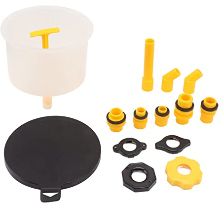 Tyenaza Entonnoir De Déversement, Kit De Remplissage De Liquide De Refroidissement 15 Pièces Kit D'entonnoir De Remplissage De Liquide De Refroidissement De Radiateur, pour Le rinçage du Moteur