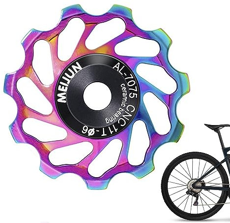 Facynde Umlenkrolle - Bunte -Fahrrad-Schaltrolle - 11 & 13T Aluminium-Stützrad mit abgedichtetem Lager für Schaltwerkschaltung