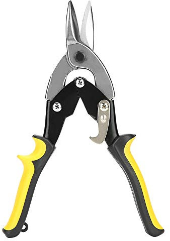 Tijeras de Aviación, Tijeras de Hojalata Corte Recto Profesional Multiusos Resistente Al Desgaste Ergonómico para Chapa de Metal Cuero para Aluminio para Plástico