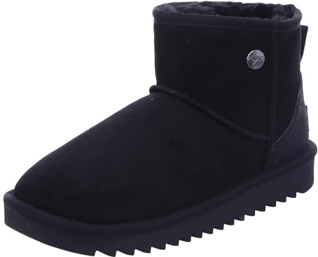KangaROOS Damen K-UW Broome Schneestiefel, Jet Black, 37 EU