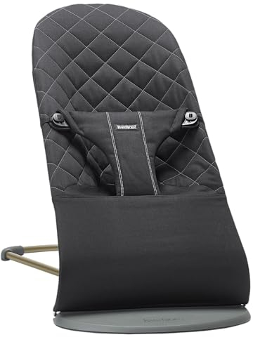 BabyBjörn Babywippe Bliss, Gewebt, Klassische Steppung, Schwarz