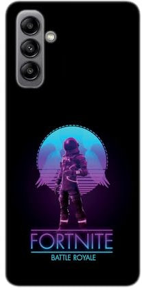 SUPER Made Transparente Designhülle für Samsung Galaxy, gedruckt in Frankreich, Videospiele, Fortnite Battle RoyaleGalaxy A04s