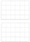 PATIKIL 12x8 Inch Wall Grid Panel, 2 Pcs Metal Wire Photo Wall Decorative Grid for Photo Display Hanging Picture Memo Home Decorations, White