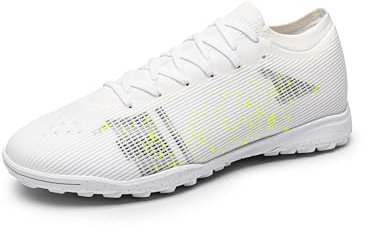 DREAM PAIRS Herren Fußballschuhe Hallenschuhe Fußballspiel Training Sportschuhe,Size 41,Weiss,SDSS2404M-E