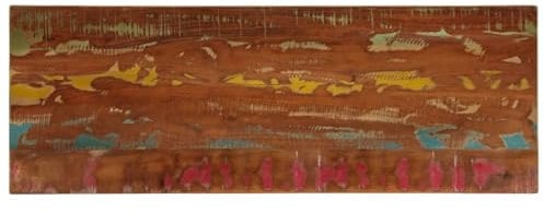 vidaXL Tischplatte, Holzplatte Rechteckig, Massivholzplatte für Tisch Esstisch Couchtisch, Ersatztischplatte, 140x60x1,5cm Altholz Massiv