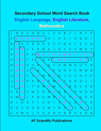Secondary School Word Search Book English Language, English Literature, Mathematics (Books for Secondary School and College (UK))