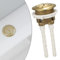 Besshepplo Dual Flush Toilet Tank Brushed Brass Gold Toilet Flush - Cistern Button Close Coupled Brushed Gold Toilet Button, 38Mm Toilet Button Bathroom Accessories