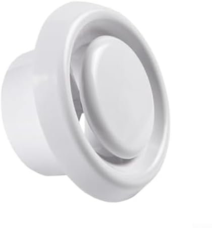 Zeroupshop Couvercle de ventilation rond en PVC pour ventilation de plafond, ventilation passive, climatisation, récupération de chaleur (Φ100)