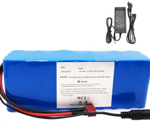 Batterie Lithium-ion 36V 6ah for vélo électrique, avec chargeur, Lithium-Ion étanche 10S3P for vélo et Scooter électrique(XT60+DC)