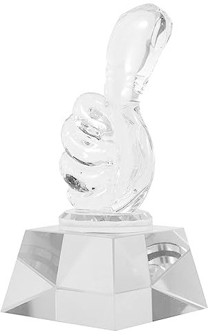 Milisten Fußballtrophäe Aus Kristall Kreatives Trophäenmodell Exquisiter Trophäenbecher Für Wettkämpfe Stabile Langlebigkeit Filigranes Design Für Sportpreise