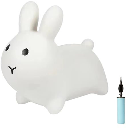 FGXY Sauteur Gonflable, Jouet Gonflable pour Enfants, Jouet Sauteur Gonflable pour Usage Intérieur Et Extérieur, Design Ergonomique, Convient Aux Enfants De 2 à 6 Ans (Blanc)