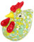 VICASKY Unique Mini Glass Rooster Ornament Desktop Decor for Home Office and Restaurant Chicken Figurine Beautiful Craftsmanship
