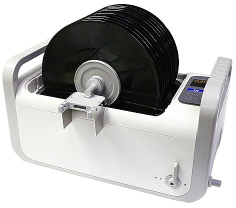 Nettoyeur à ultrasons, 7.5L 410W Ultrasons Disque Vinyle Laveuse Disque Gramophone Record Lumière Laveuse Vinyle Disque Nettoyage