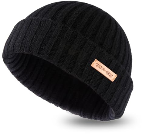 PolarWool™ 100% Merino Wolle L/XL/XXL Troyer Mütze Watch Cap Einlagig 3 Styles Warme Winter Strickmütze Herren Damen