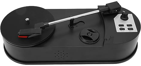 ANGGREK Plattenspieler-Plattenspieler, Tragbarer -USB-zu-MP3-Konverter mit Stereo-Ausgang für Musikliebhaber