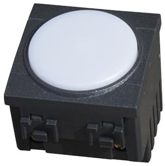 gloca Lampada Segnapasso 2P LED 220V Con Interruttore CLICK ON/OFF Compatibile Living (Nero, 4000K)