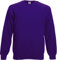 Fruit of the Loom Women's Men's Long Sleeve Sweat Jacket - purple - M